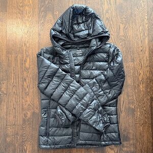 TNA Black Hooded Puffer Jacket